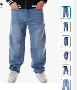 SMIOPDES Men's Baggy Jeans